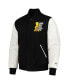 Men's Black The Simpsons Rude Full-Zip Varsity Jacket