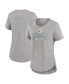 Women's Heather Gray Miami Dolphins Fashion Tri-Blend T-shirt