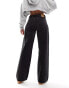 Weekday Ample low waist loose fit jeans in Ink Black