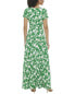 Eliza J Printed Ity Wrap Maxi Dress Women's Green 2