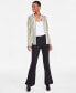 Women's Pintucked-Seam Ponté-Knit Flare Pants, Created for Macy's