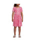 Girls Short Sleeve Gathered Waist Jersey Dress