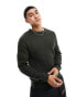 Jack & Jones Essentials ribbed jumper in green