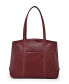 Women's Genuine Leather Dancing Bamboo Tote Bag