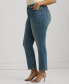 Plus Size High-Rise Straight Ankle Jeans