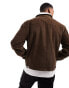 New Look cord trucker jacket in dark brown