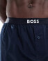 Boss Bodywear 2 pack boxer short in beige/navy