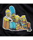 Men's Black The Simpsons Couch Satin Full-Snap Jacket