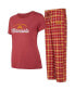 Women's Maroon, Gold Minnesota Golden Gophers Arctic T-shirt and Flannel Pants Sleep Set