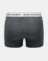 Polo Ralph Lauren 3 pack trunks with logo waistband in stone grey black