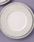 Hammock "Dots" Rim Salad Plates, Set of 4