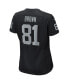 Women's Tim Brown Black Las Vegas Raiders Game Retired Player Jersey