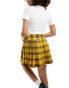 Something New iconic Clueless pleated mini skirt co-ord in yellow check