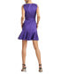 Women's Belted Fit & Flare Dress