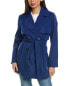 Via Spiga Double-Breasted Short Trench Coat Women's S