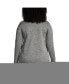 Plus Size School Uniform Sweater Fleece Quarter Zip Pullover