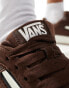 Vans upland chunky suede trainers in dark brown