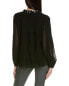 Ungaro Dakota Chiffon Blouse Women's Black Xs