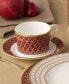 Crochet Set of 4 Saucers, 6"