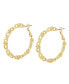 Knot Link Hoop Earrings