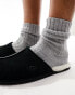 UGG scuff slippers in black suede