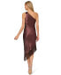 Women's Metallic One-Shoulder Dress