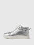 Kids High-Top Metallic Sneakers