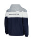 Men's Navy Penn State Nittany Lions Center Line Half-Zip Raglan Hoodie Jacket