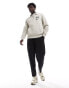 Polo Ralph Lauren retro sports logo half zip rugby sweatshirt in grey marl