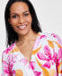 Women's Printed Surplice Top, XS-3X, Created for Macy's