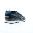 Reebok Glide Mens Black Leather Lace Up Lifestyle Sneakers Shoes 12