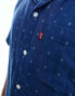 Levi's revere collar shirt in navy pattern