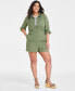 Women's Long-Sleeve Utility Romper, Created for Macy's