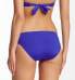 BECCA American Fit Laser Cut Out Womens Solid Blue Swimsuit Bikini Bottom Size S