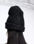 The North Face Salty Bae rib knit beanie in black