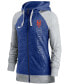 Women's Royal New York Mets In Pocket Gym Vintage Full-Zip Hoodie