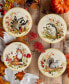 Woodland Critters Dessert Plates, Set of 4