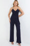 Women's Wrap Embellished Strap Palazzo Jumpsuit