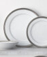 Crestwood Platinum Set of 4 Dinner Plates, Service For 4