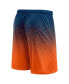 Men's Navy, Orange Chicago Bears Ombre Shorts