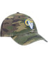 Men's Camo Los Angeles Rams Woodland Clean Up Adjustable Hat