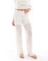 Pieces lace trouser co-ord in cream