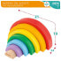 WOOMAX Rainbow Wooden Construction Toy 6 Pieces