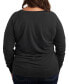 Trendy Plus Size Graphic French Terry Pullover