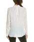 Marc Cain Silk-Blend Blouse Women's White N2 / Us 6