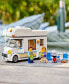 City 60283 Holiday Camper Van Toy Building Set with Family Minifigures