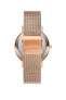 Paul Valentine Damen Armbanduhr WHITE MARBLE ROSE GOLD MESH 38 MM PV381011