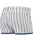 Women's White Minnesota Twins Vigor Pinstripe Sleep Short