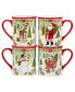 Joy of Christmas 16 piece Dinnerware Set, Service for 4