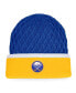 Men's Gold, Royal Buffalo Sabres Iconic Striped Cuffed Knit Hat